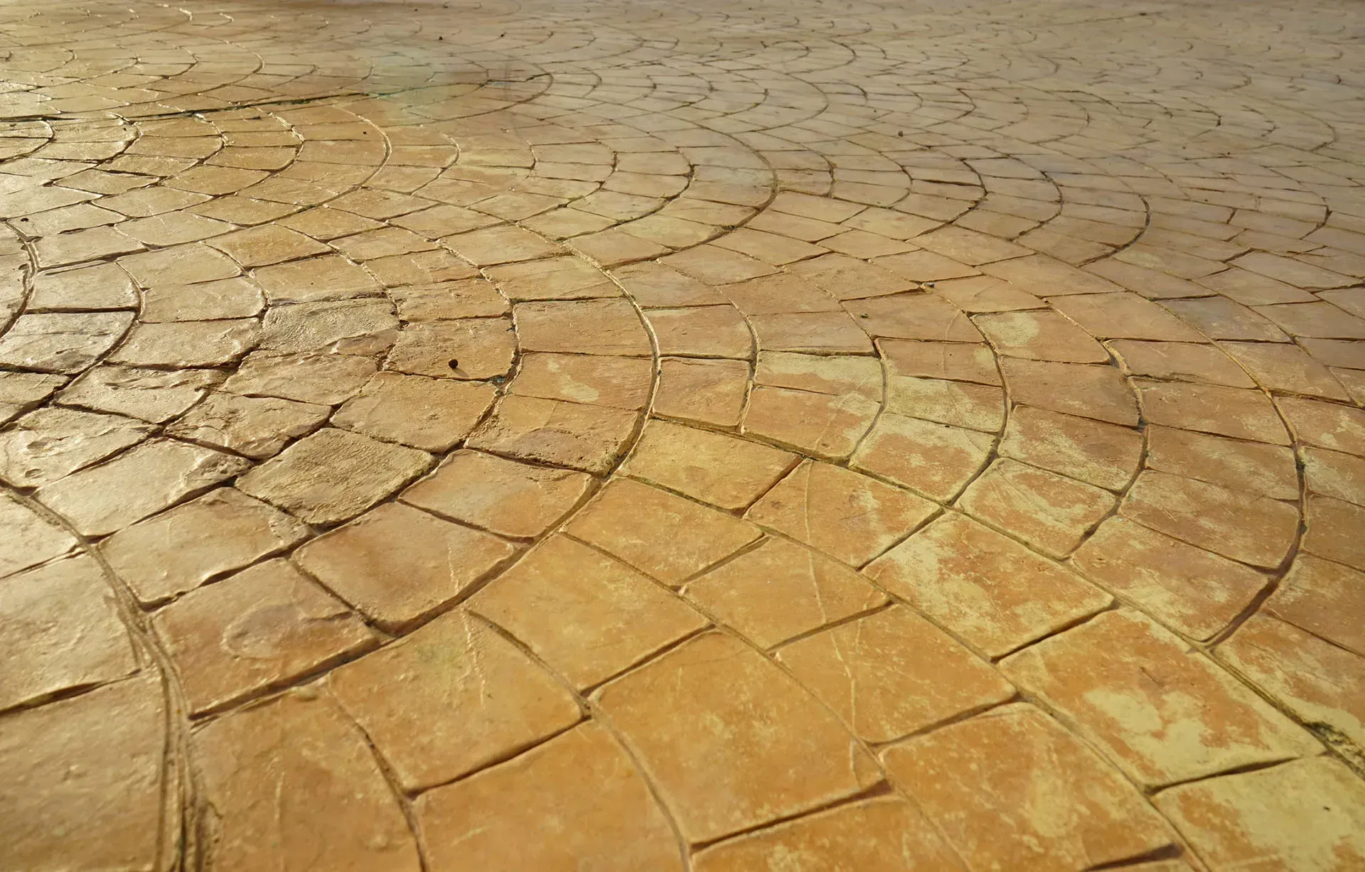 Olympia WA decorative stamped concrete installation