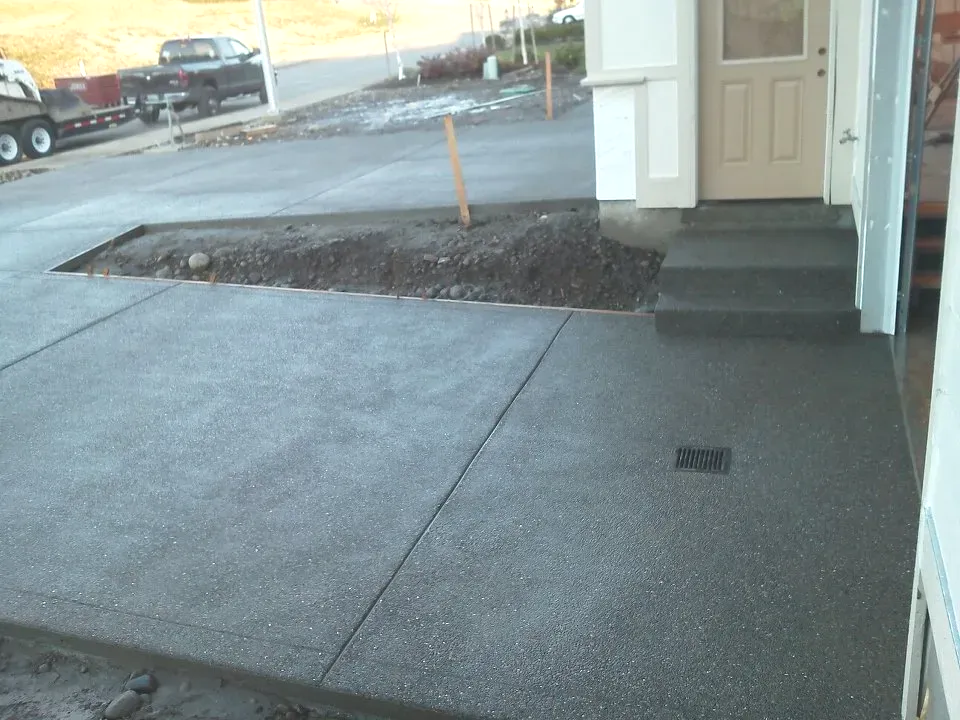 Exposed aggregate patio installed in Tumwater, WA