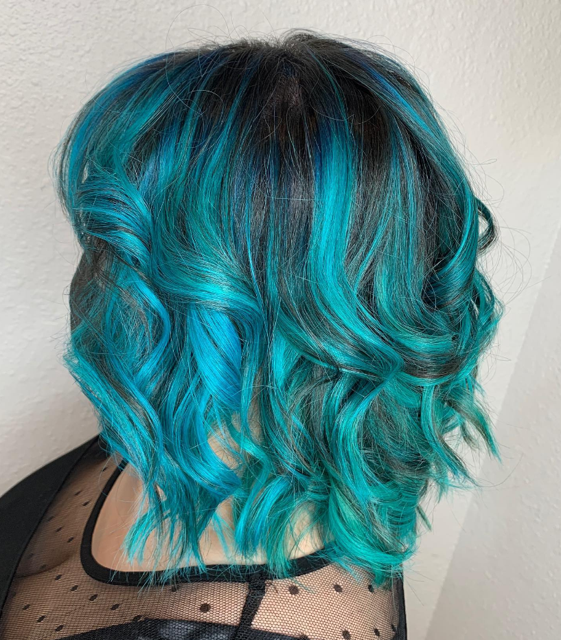 Blue Haircut - Mesa, AZ - Divine Hair Design