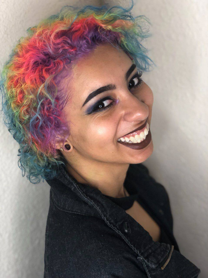 Short Multicolor Haircut - Mesa, AZ - Divine Hair Design