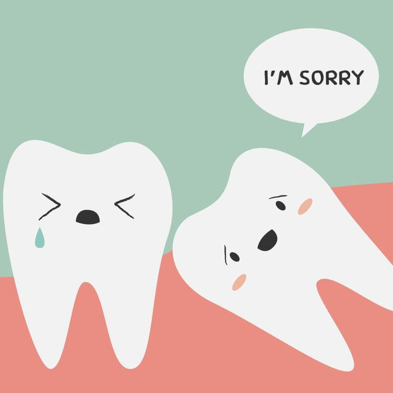 Image of wisdom teeth cartoon - Duxton Dental Children's Dentist