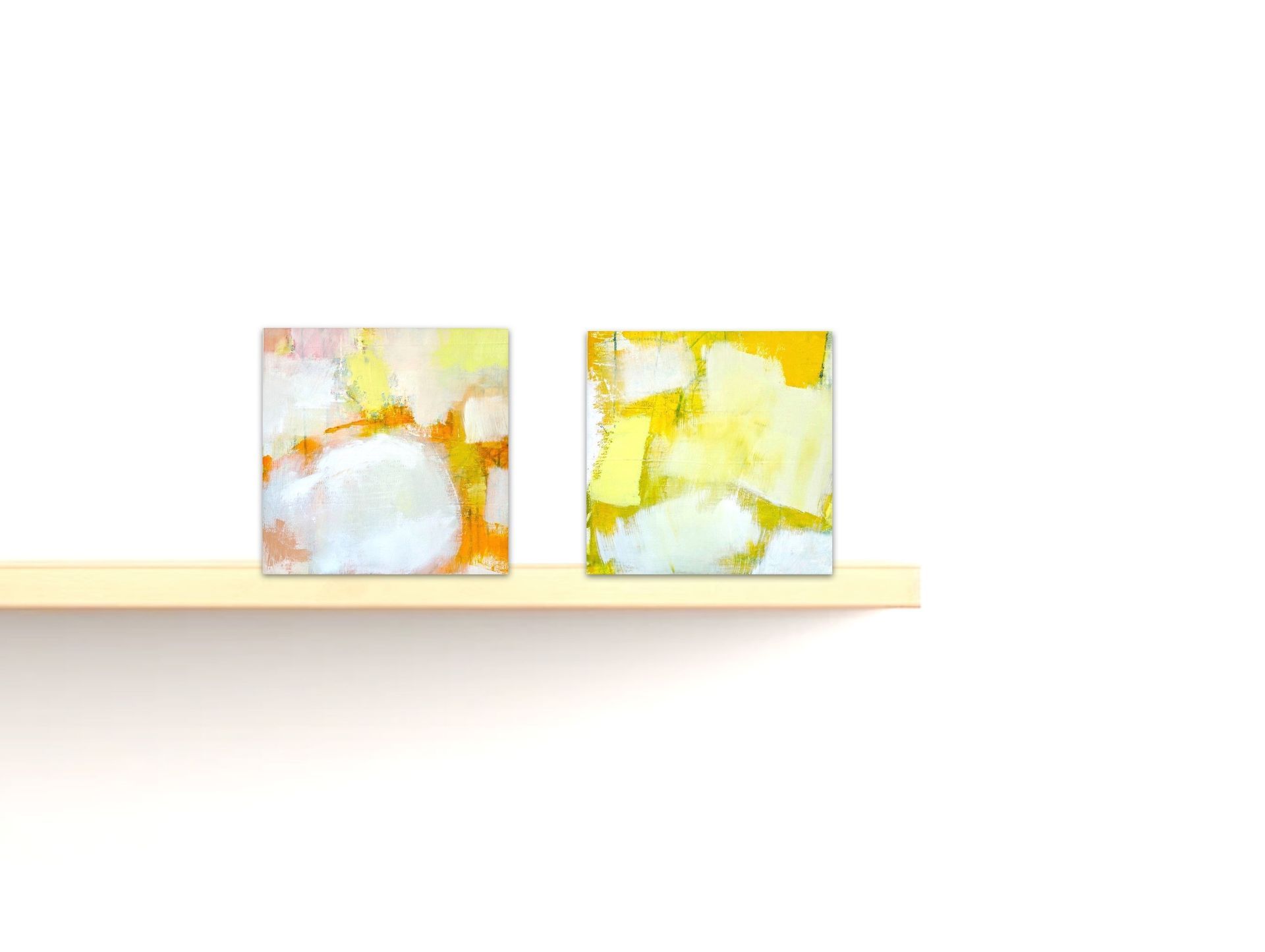 Bildnummer 03483 und Bildnummer 03485, Ohne Titel, Maße 50 x 50 x 2 cm, Öl auf Leinen, Gudrun Hotte-Reif 2025