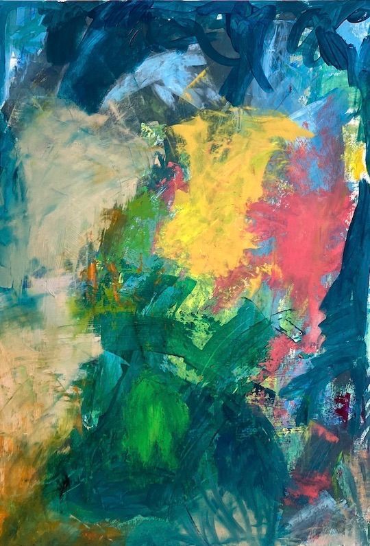 Gemäldenummer 03533, Ohne Titel, 100x70cm, Öl auf Papier, Gudrun Hotte Reif 2026