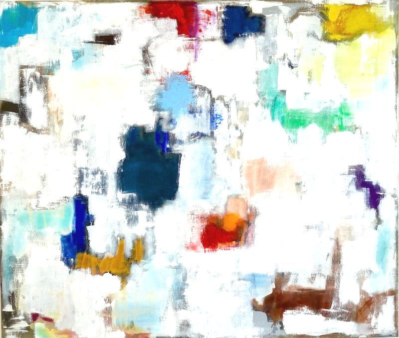 Bildnummer 3096, OHNE TITEL, Maße 120 x 140 cm, Öl auf Leinen, Gudrun Hotte-Reif 2023, Privatsammlung