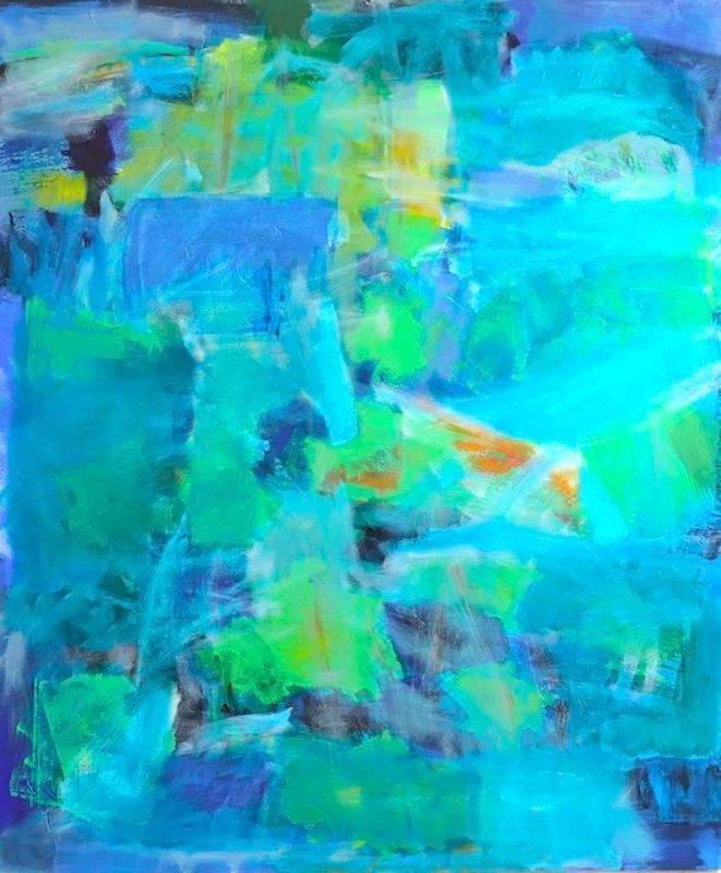 Gemäldenummer 3313, Ohne Titel, Masse 120x100x3cm, Öl, Ölkreide, Acryl auf Leinwand, Gudrun Hotte-Reif 2024