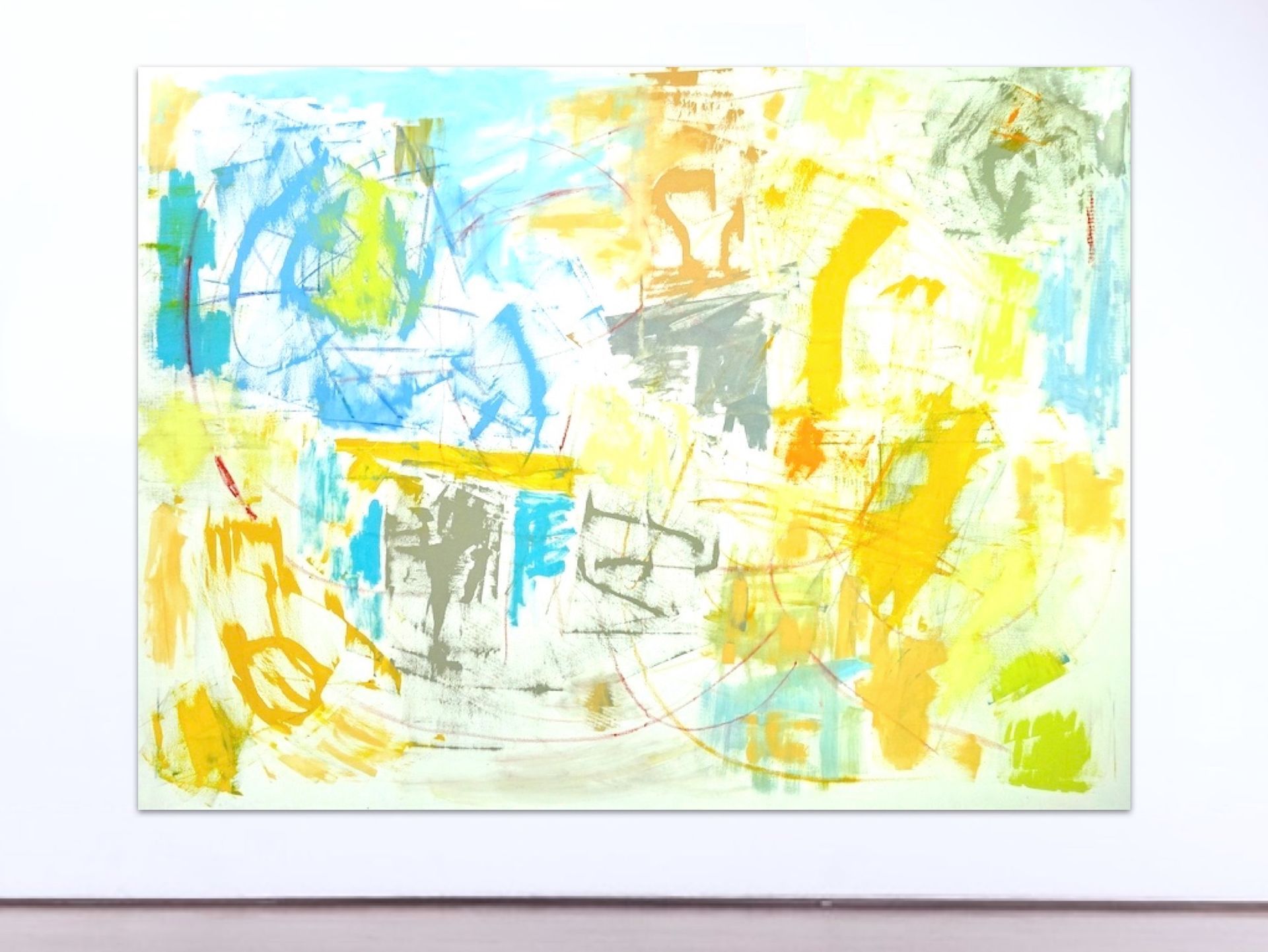 Bildnummer 3321, Ohne Titel, Maße 150 x 200 x 2 cm, Öl auf Leinen, Gudrun Hotte-Reif 2024