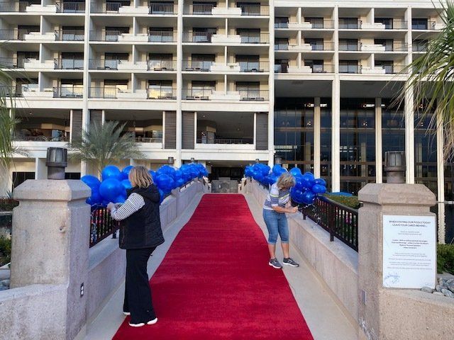Blue balloons