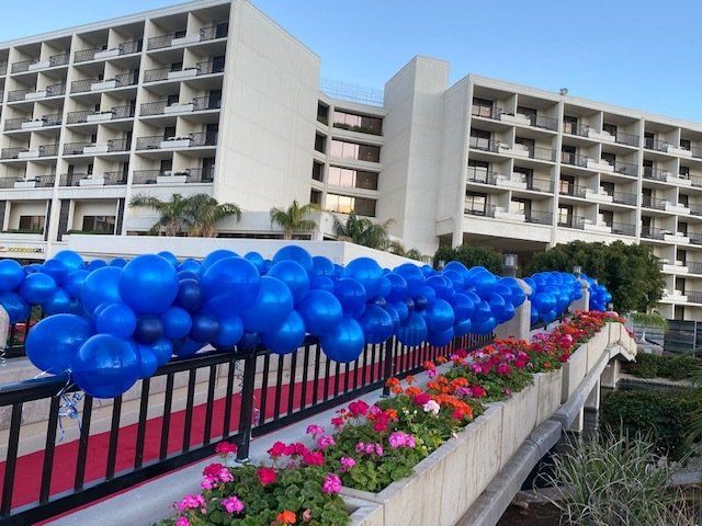 Blue balloons