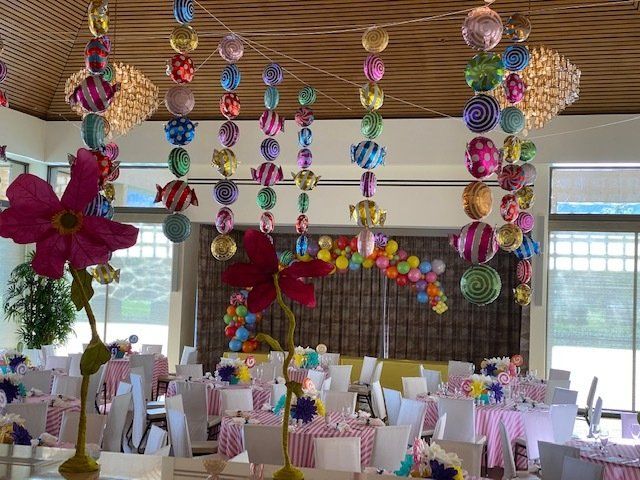 Striped balloons