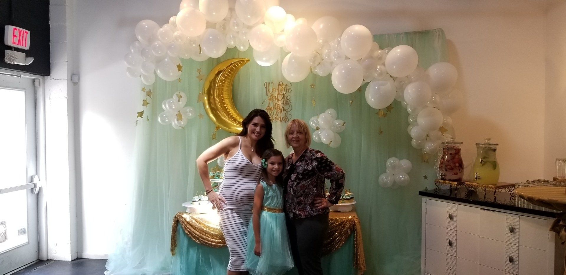 White balloons