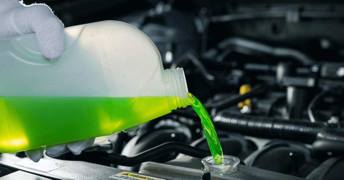 radiator fluid top-up