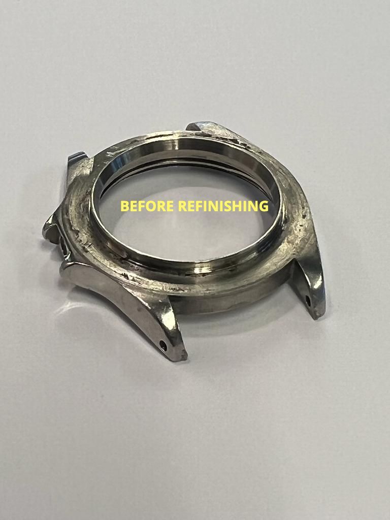 Watch case scratched