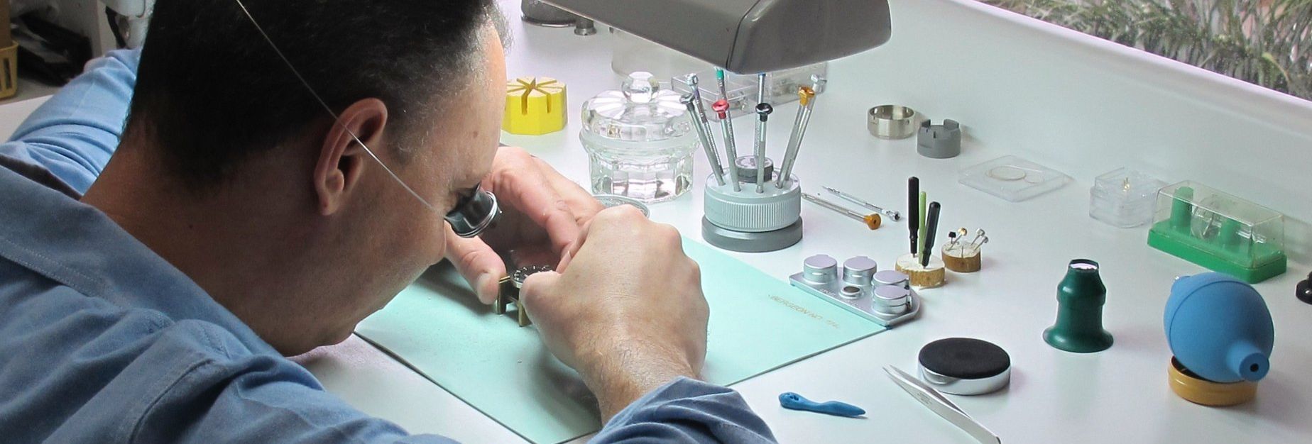 Watchmaker at the bench