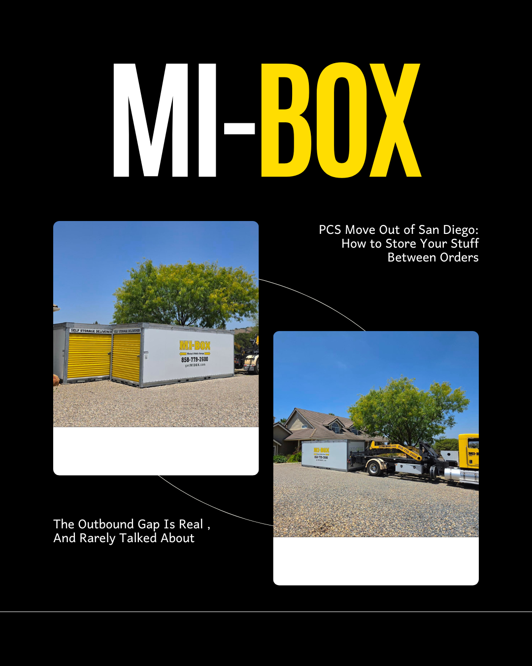 MI-BOX portable storage containers for San Diego military family deployment