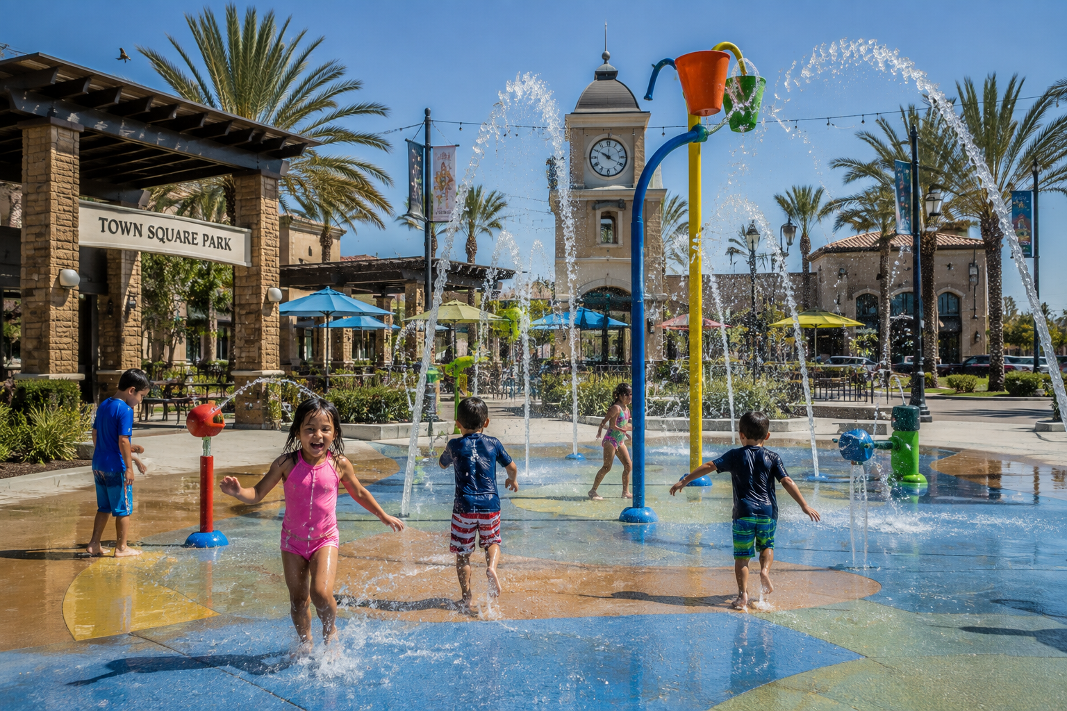 splashpad With kids