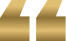 Gold quotation marks icon on white background