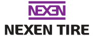 NEXEN TIRE logo in purple and black on a white background