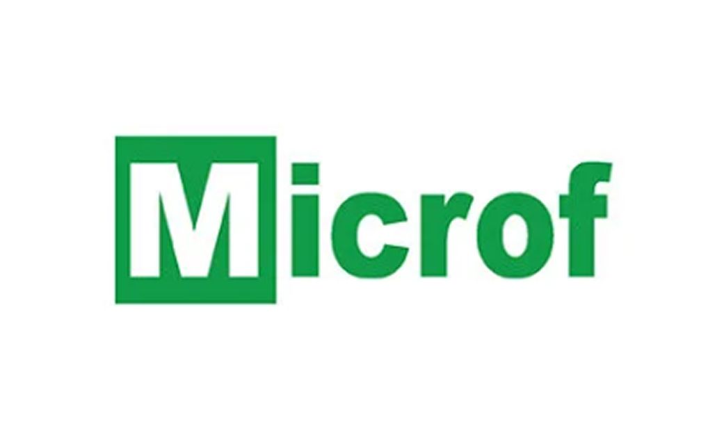 Green Microsoft-style logo with the word “Microf” in white letters