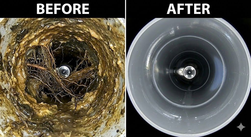 hydro-jetting-before-after-sewer-line-charles-town-wv