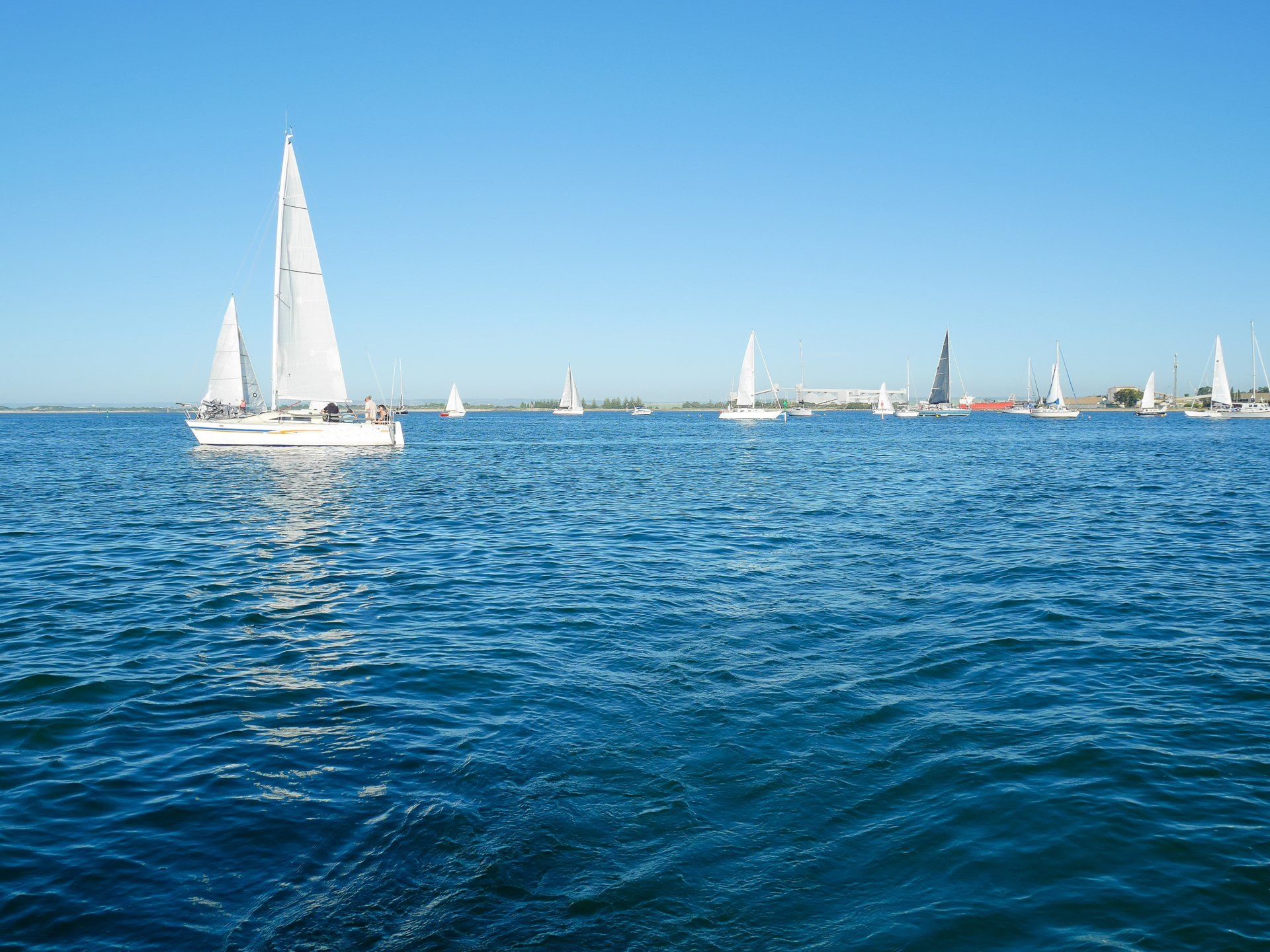 white sail