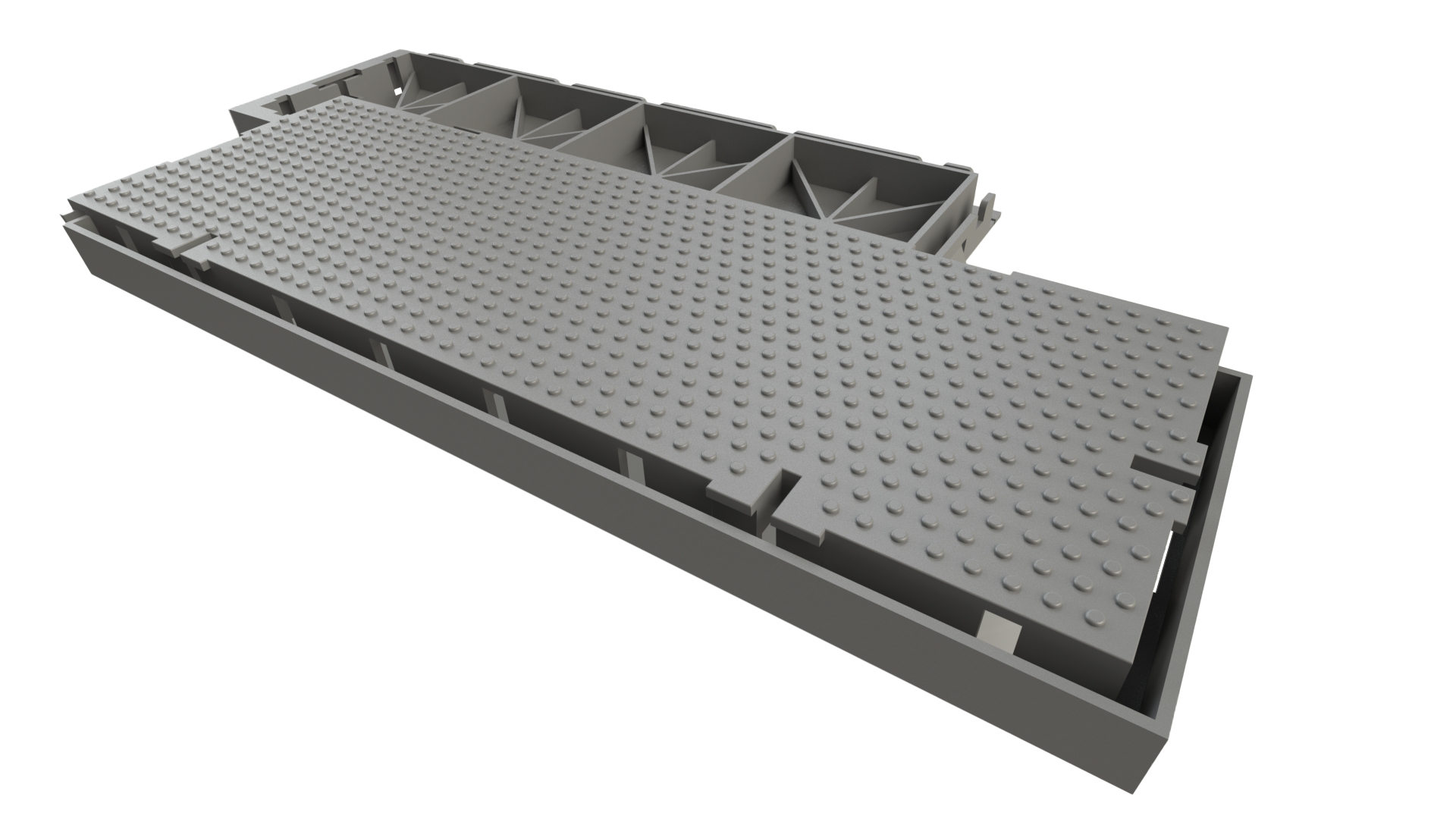 Modulo de piso easydeck® Rolldeck el cual es enrollable y sirve para eventos y senderos