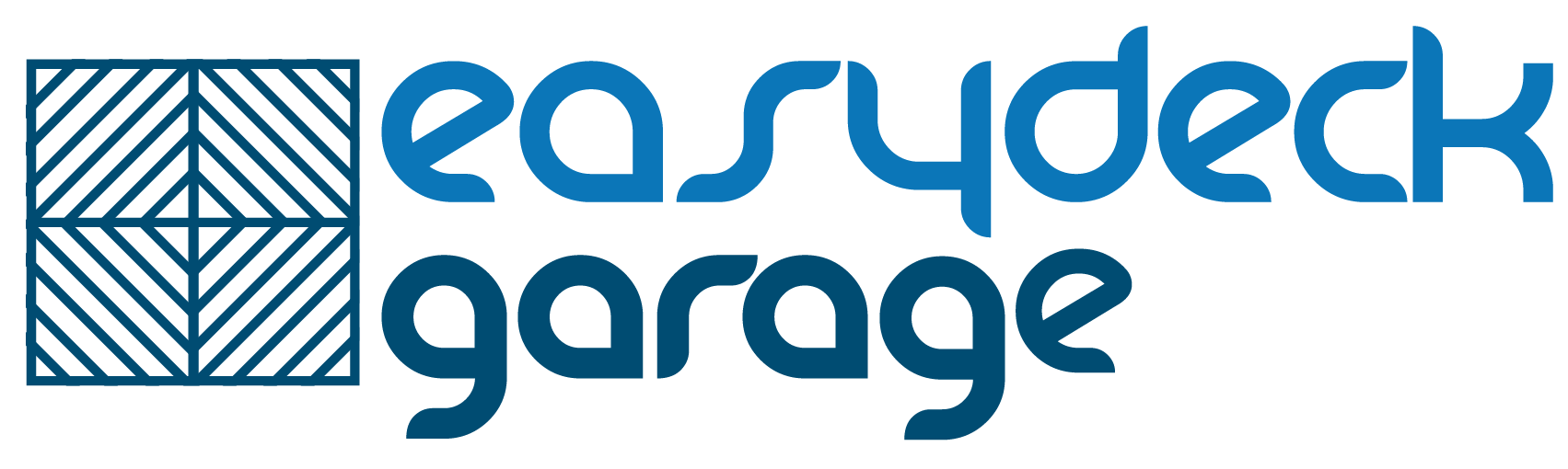 Logo a color de easydeck® garage para garajes, talleres, detailings, etc...