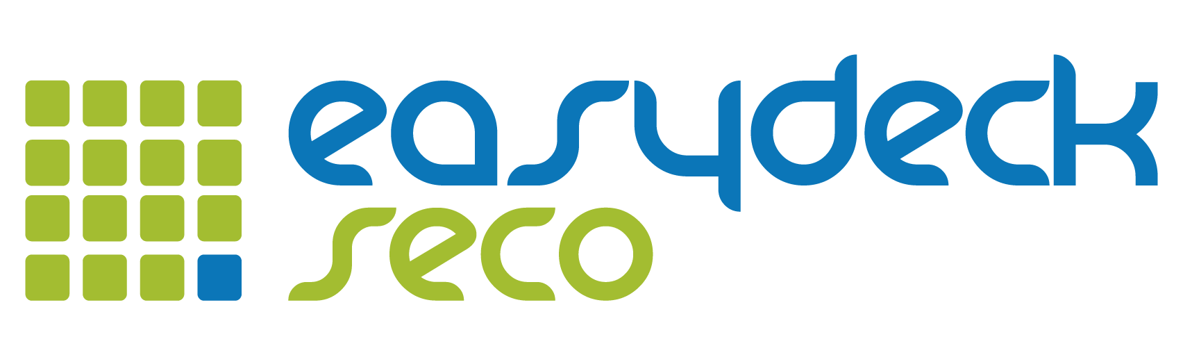 Logo a color de easydeck® seco para gimnasios y jardines infantiles
