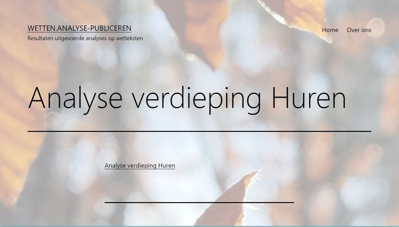 Open het gepubliceerde model Link naar verdieping huren