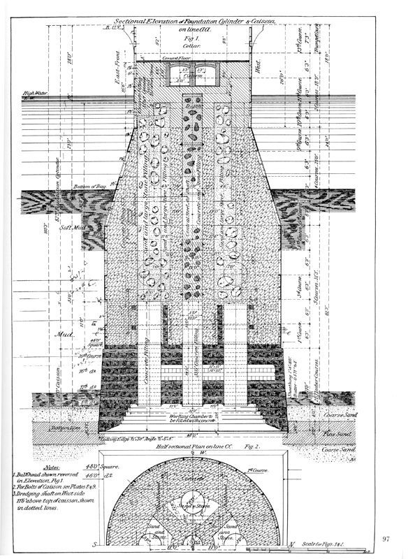 caisson architectural drawings