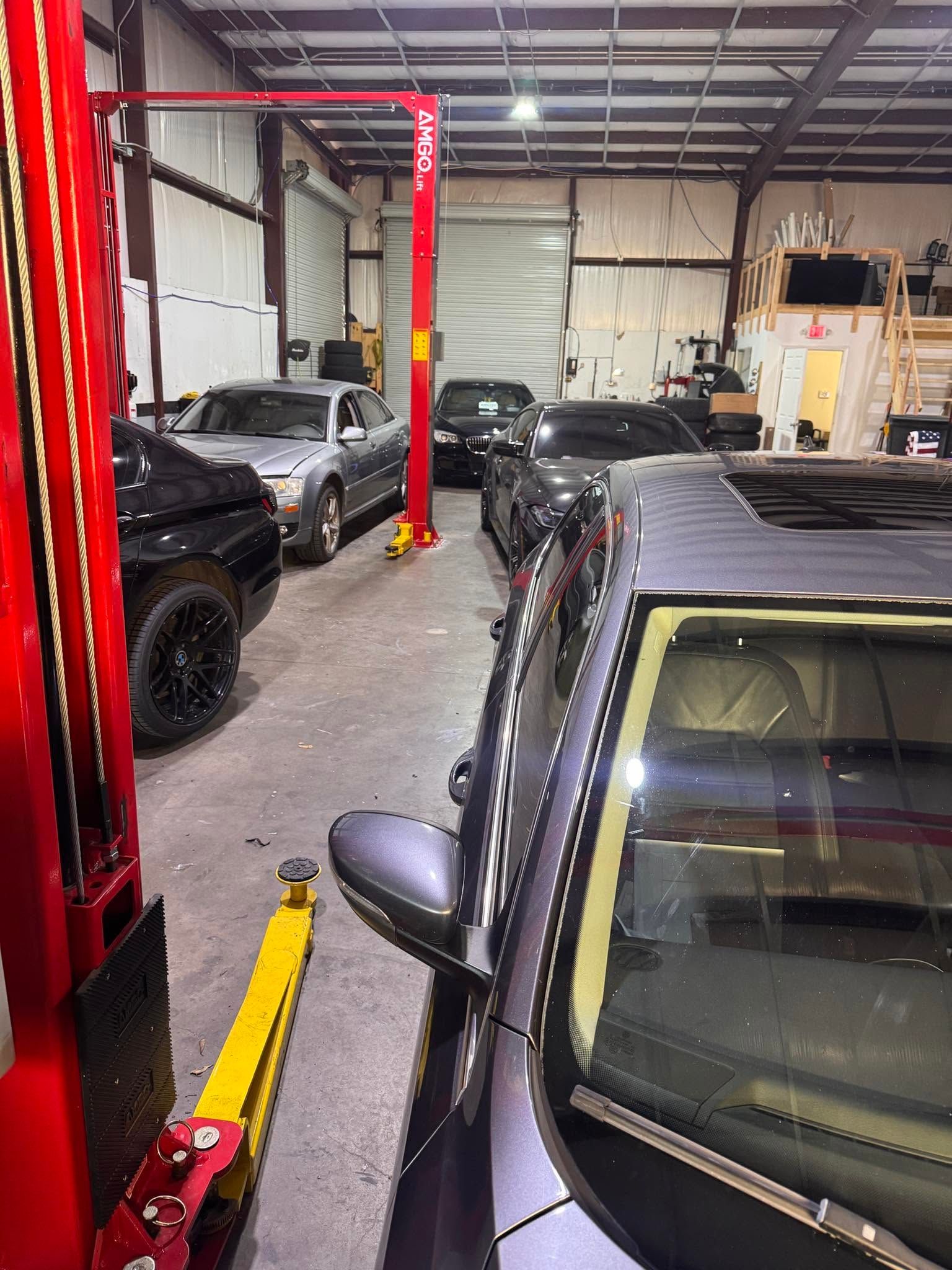 Vehicle Positioned In An Automotive Service Bay | United Euro
