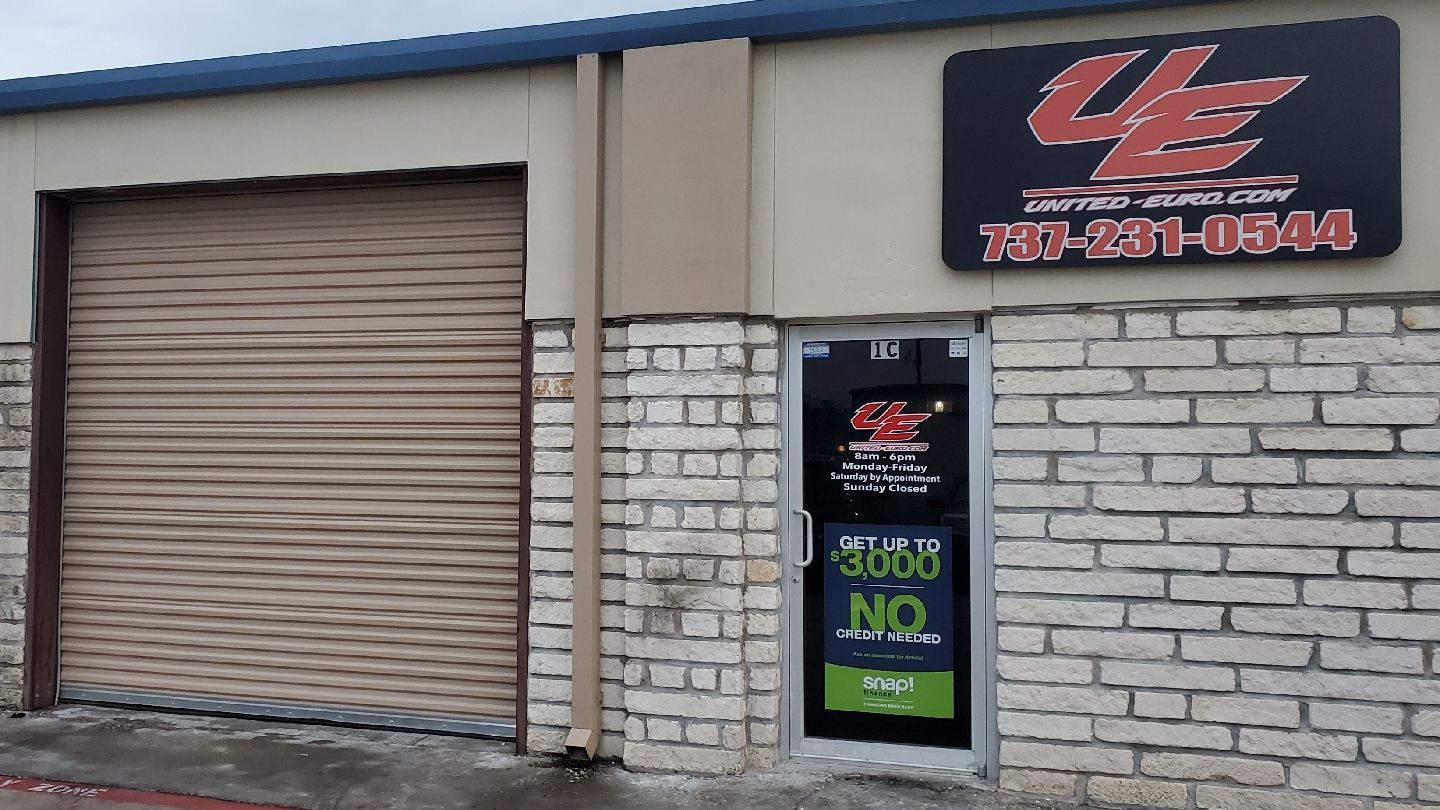 United Euro Auto Repair Shop Exterior In Pflugerville TX | United Euro
