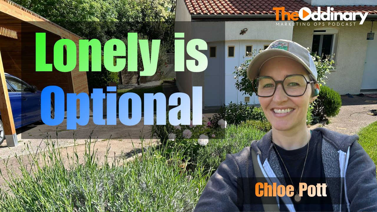 Chloe Pott on solo MOps, burnout, community and why loneliness is optional - The Oddinary