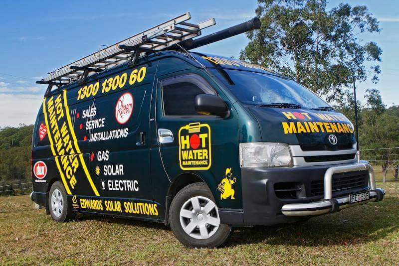 Business Van — Hot Water Maintenance in Crescent Head, NSW