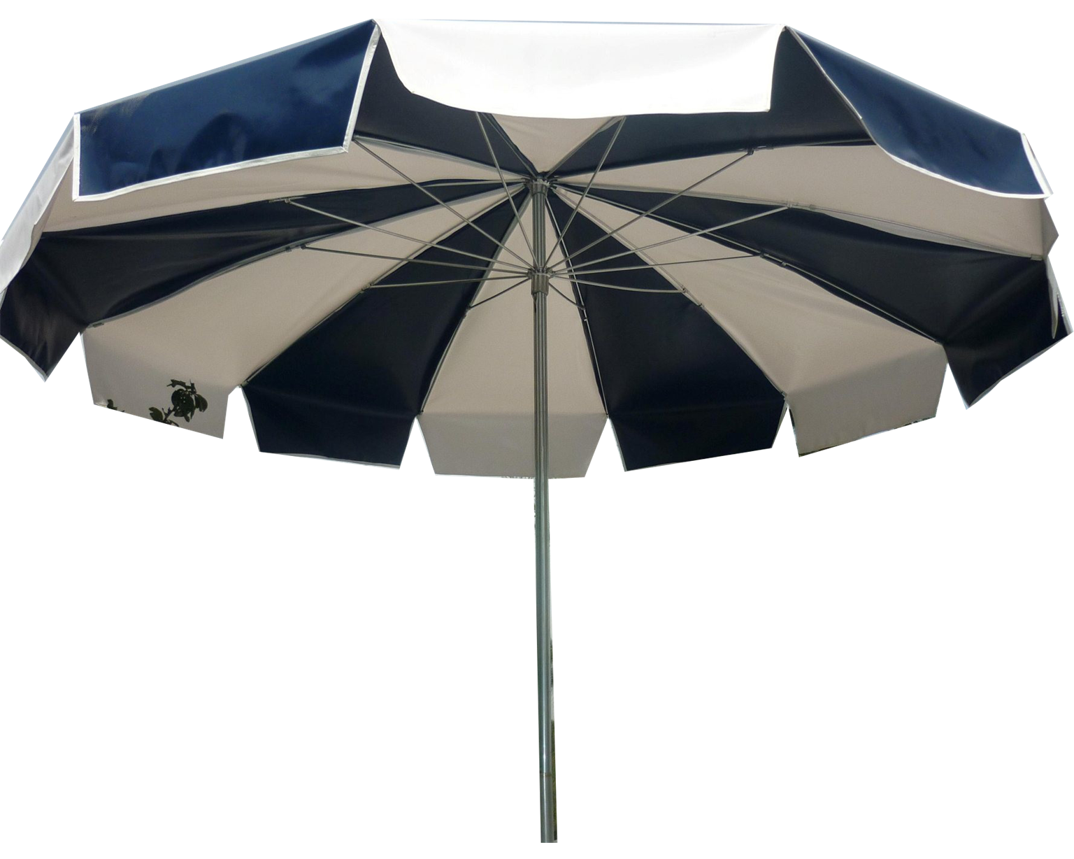 Sombrilla para jardín 2.50dm 12 gajos lona de 10oz