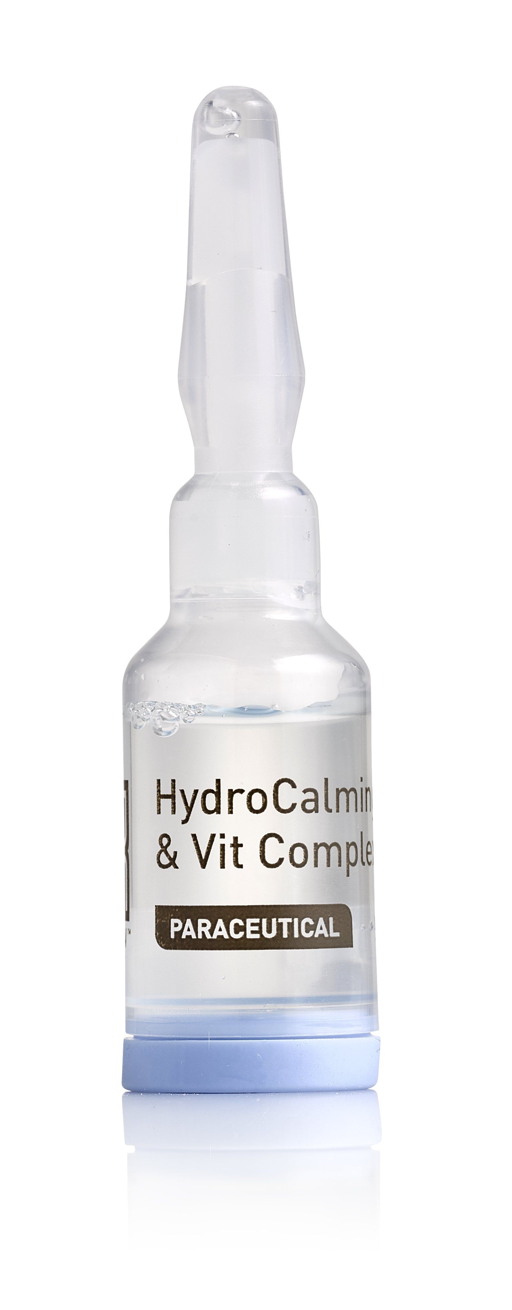 Small white dropper bottle labeled “HydroCal+ Vit Cont” with a clear cap on a white background