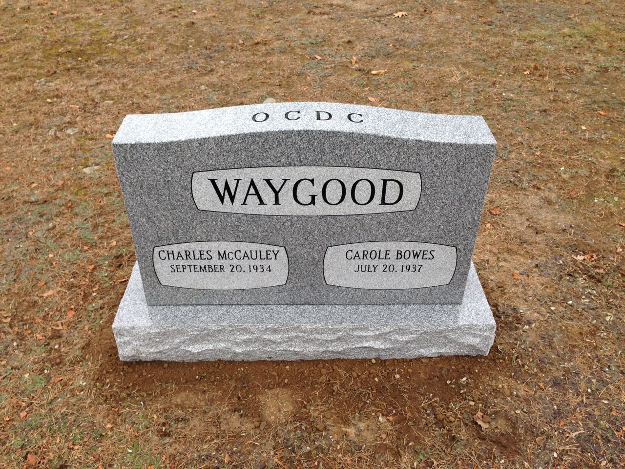 Grey gravestone