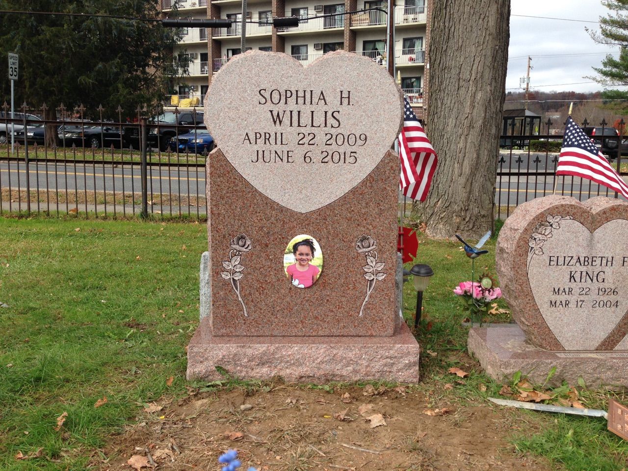Gravestone with heart