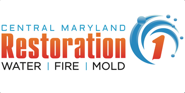 The logo for central maryland restoration 1 water damage experts