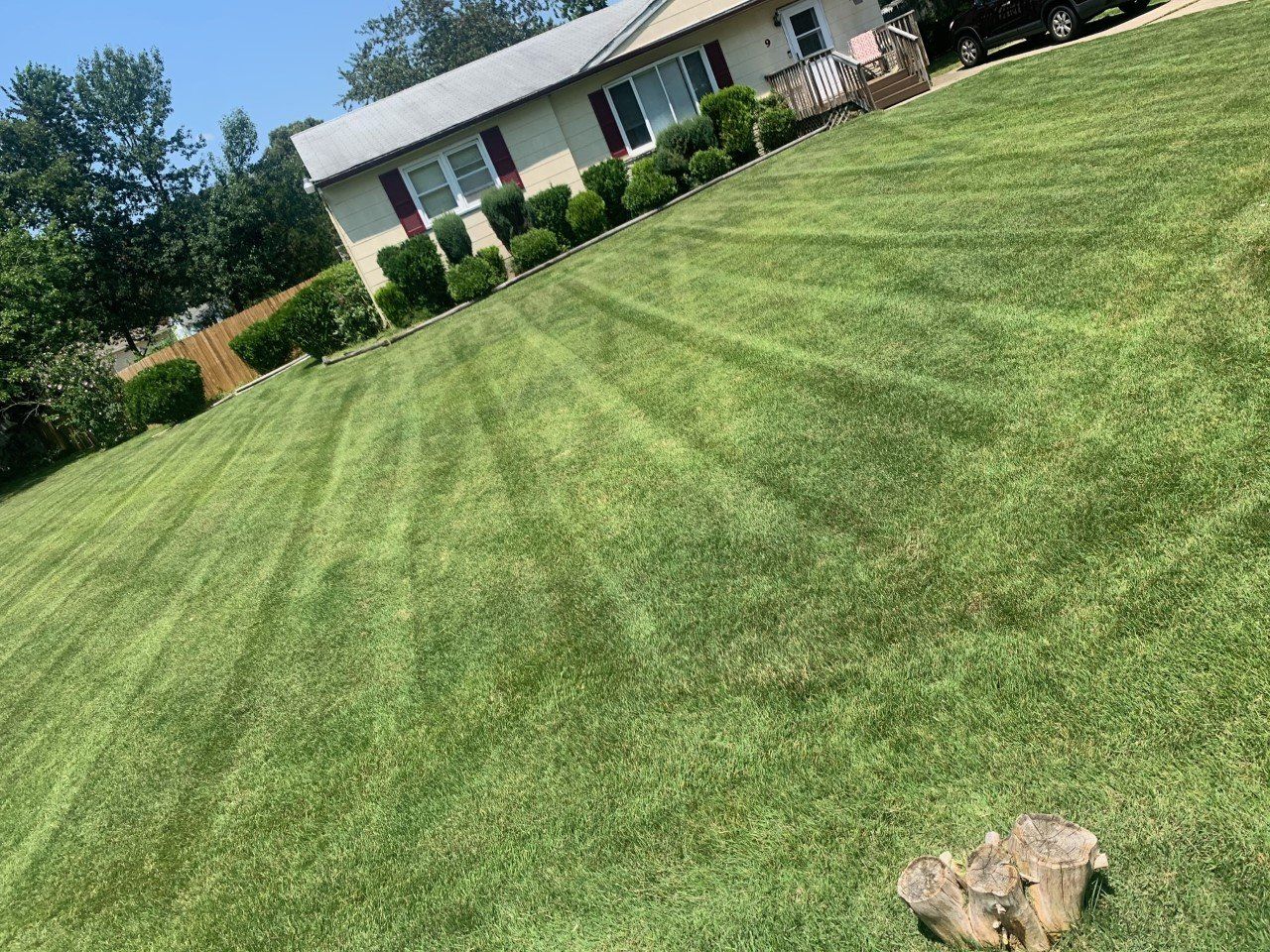 Landscape With View Of A House — Egg Harbor Township, NJ — EV Lawn and Landscape