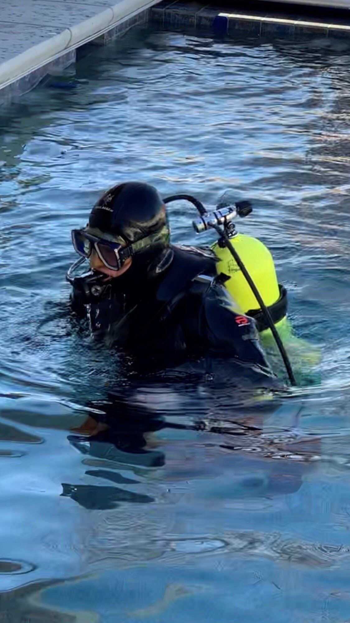 Scuba Diver With Oxygeb Tank | Denair, CA | JG Underwater Pool Service