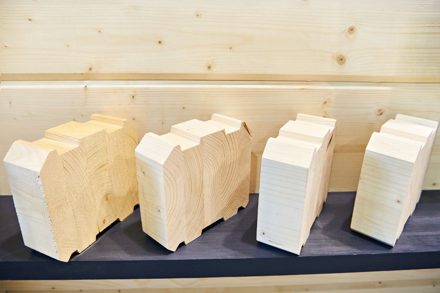 campioni di legno lamellare