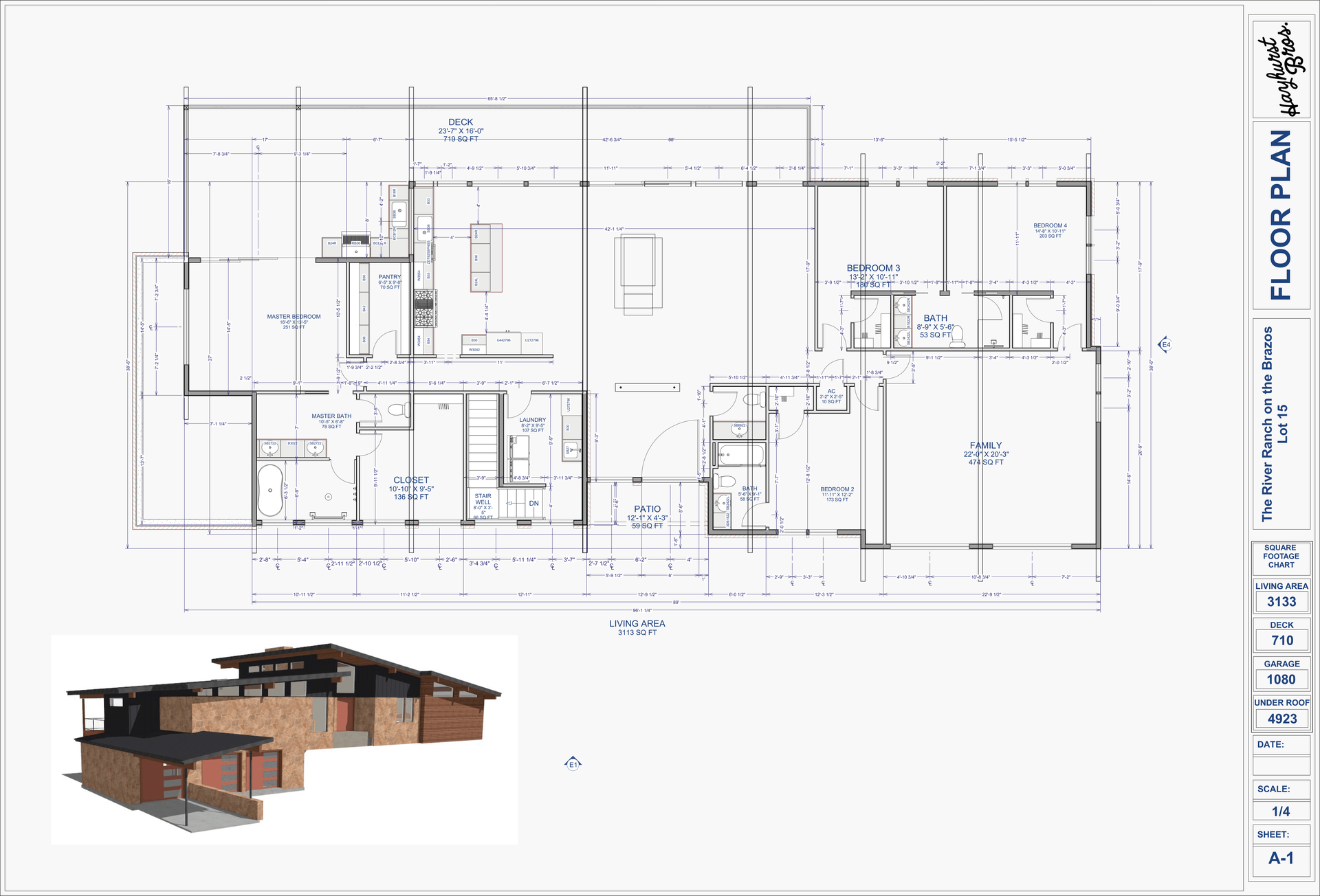 Architectural floor plan; minimalist design; rooms, stairs, and outdoor spaces.