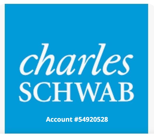 A blue and white logo for charles schwab