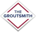 The Groutsmith logo in navy and red within a diamond outline