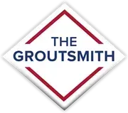 The Groutsmith logo in navy and red within a diamond outline