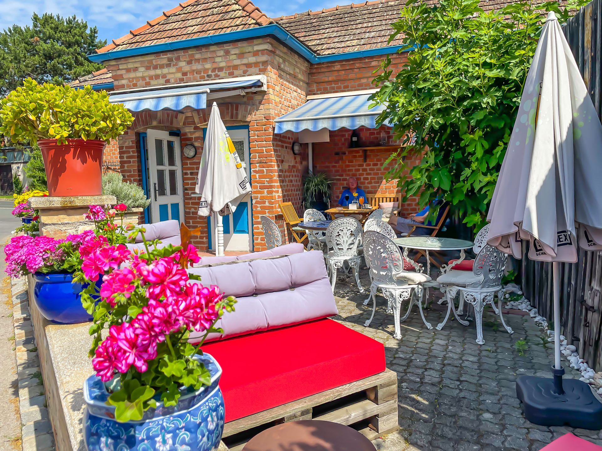 Außenbereich Cafe