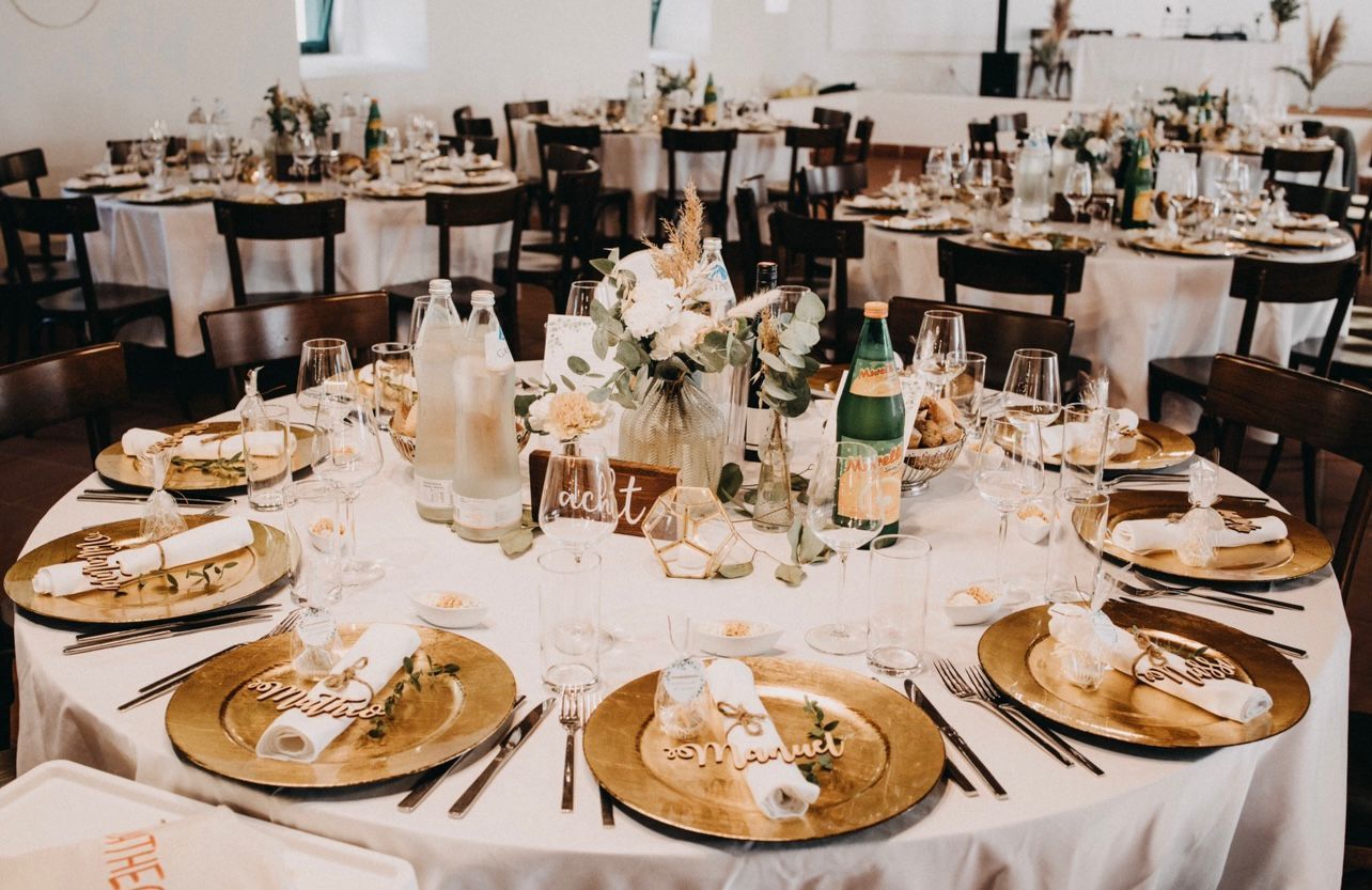 Gedeckte Tafel Hochzeit