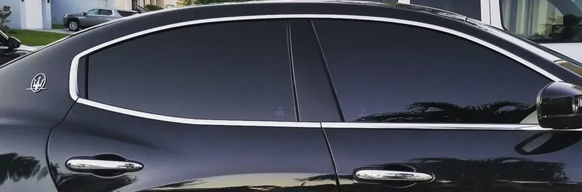 Newly Tinted Black Car — Miramar, FL — Oscar Tint Solutions