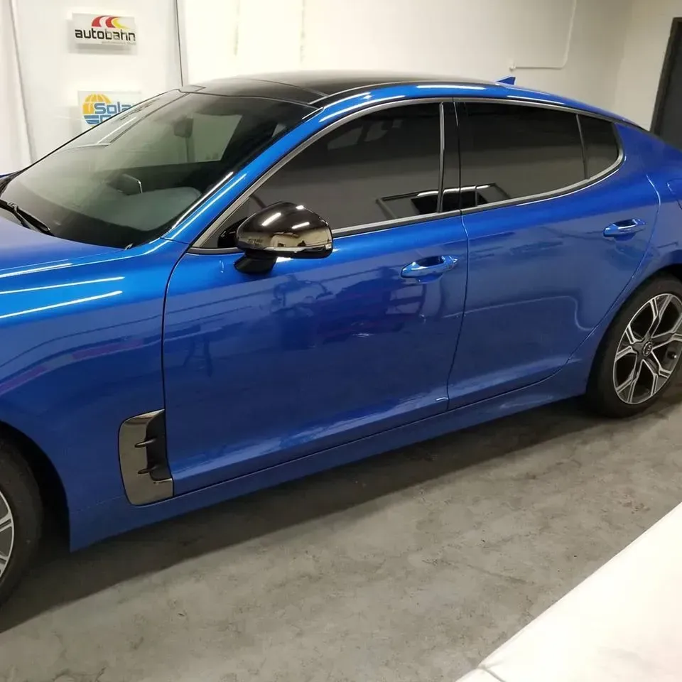 Clean Blue Car — Miramar, FL — Oscar Tint Solutions
