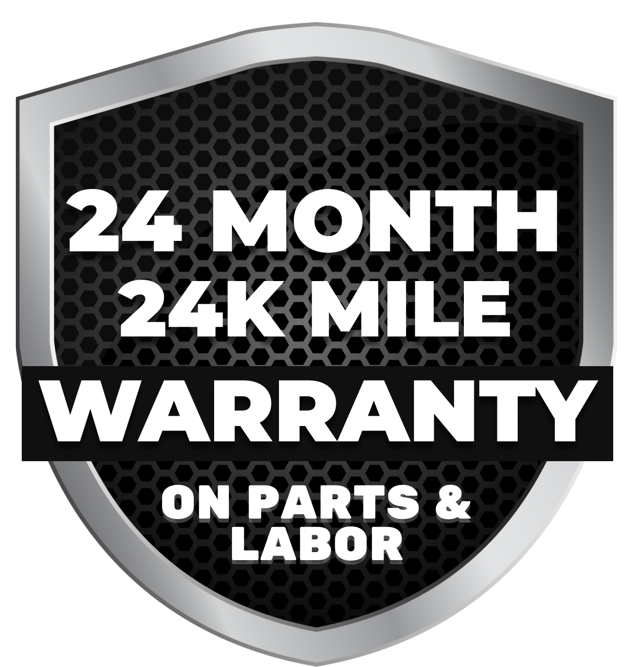 24 Month 24K Mile Warranty Logo | Garry's Service Center